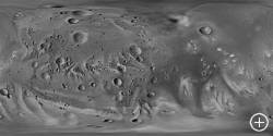 Carte de la surface de Deimos
